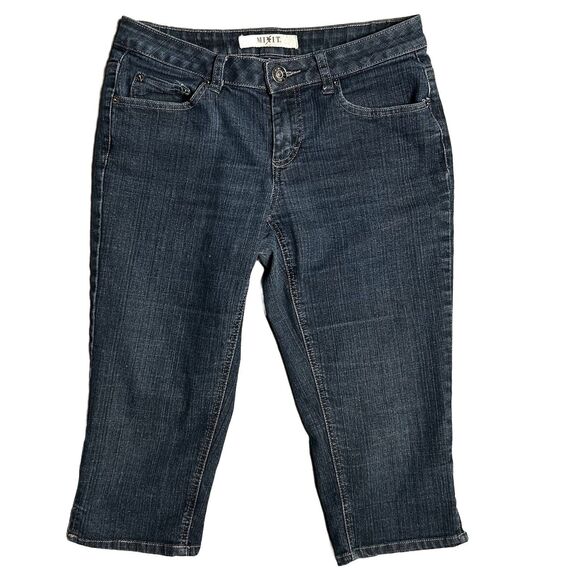 Mixit Women’s Size 8 Denim Stretch Capris - Picture 1 of 6